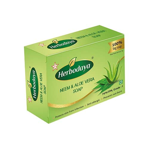 SKM HERBODAYA NEEM&ALOEVERA SOAP PACK OF 5