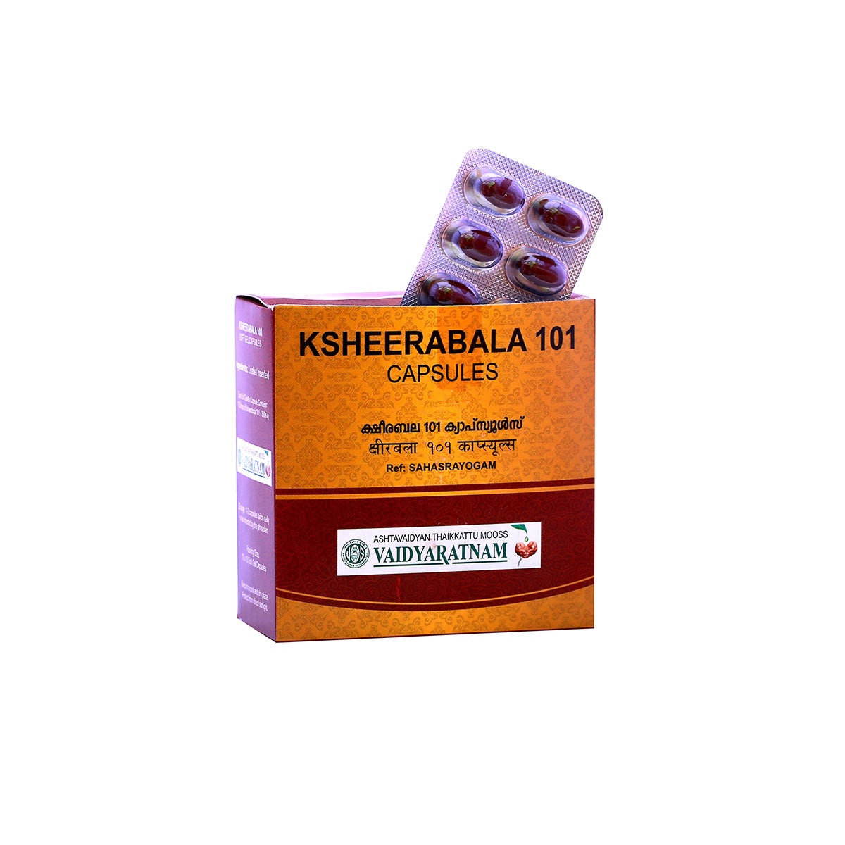 VAIDYARATNAM 101 KSHEERABALA SOFT GEL CAPSULE | 100CAP
