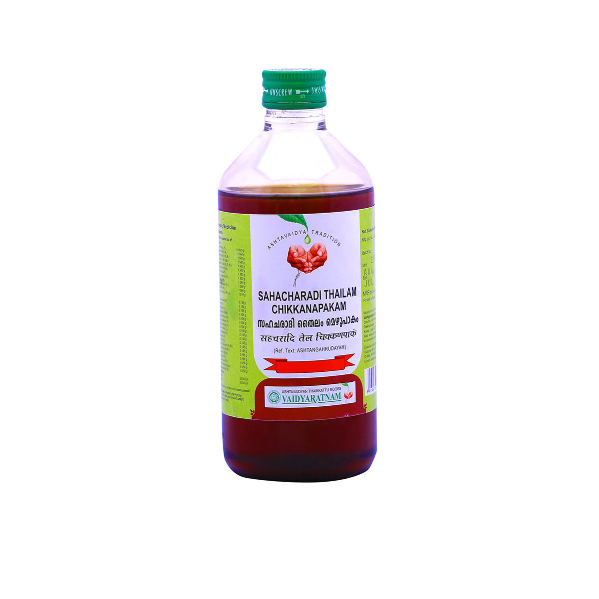 VAIDYARATNAM SAHACHARADI THAILAM CHIKKANAPAKAM | 450 ML