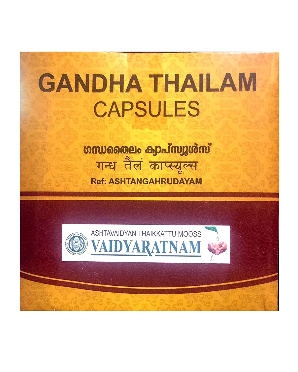 VAIDYARATNAM GANDHA THAILAM SOFT GEL CAPSULE | 100 NOS