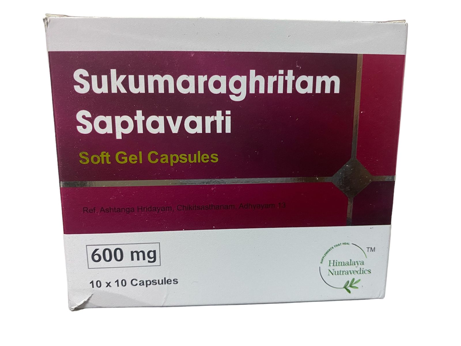 Himalaya Nutravedics Sukumara Ghritam saptavarti Soft Gel Capsules 600mg | 100Caps